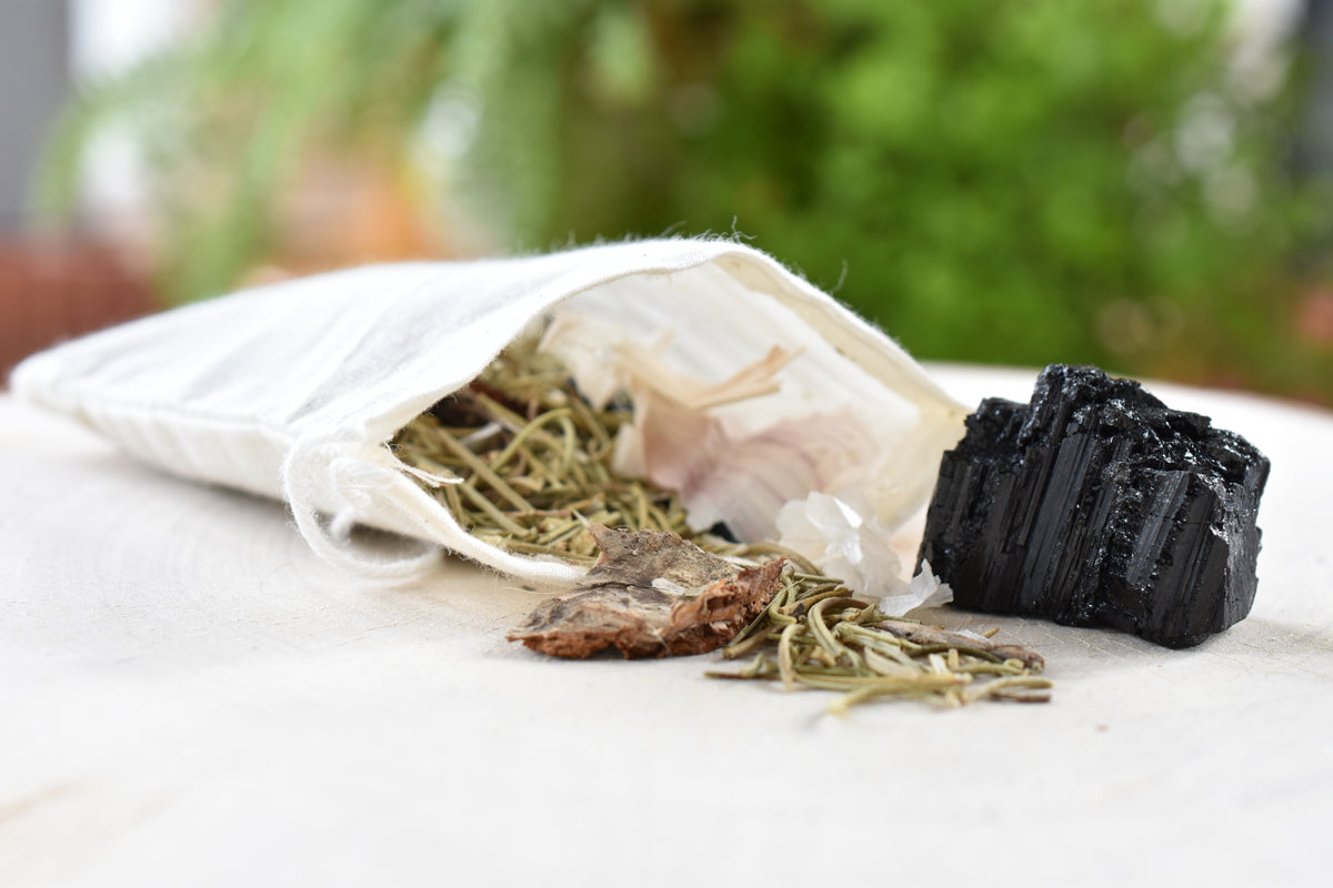 Close-up of The Hedgehog Familiar Pouch showing its natural materials and handmade details.
