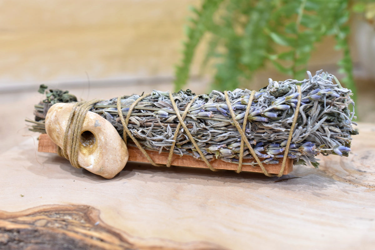 Guardian’s Wand botanical smoke-cleansing bundle for protection and peace