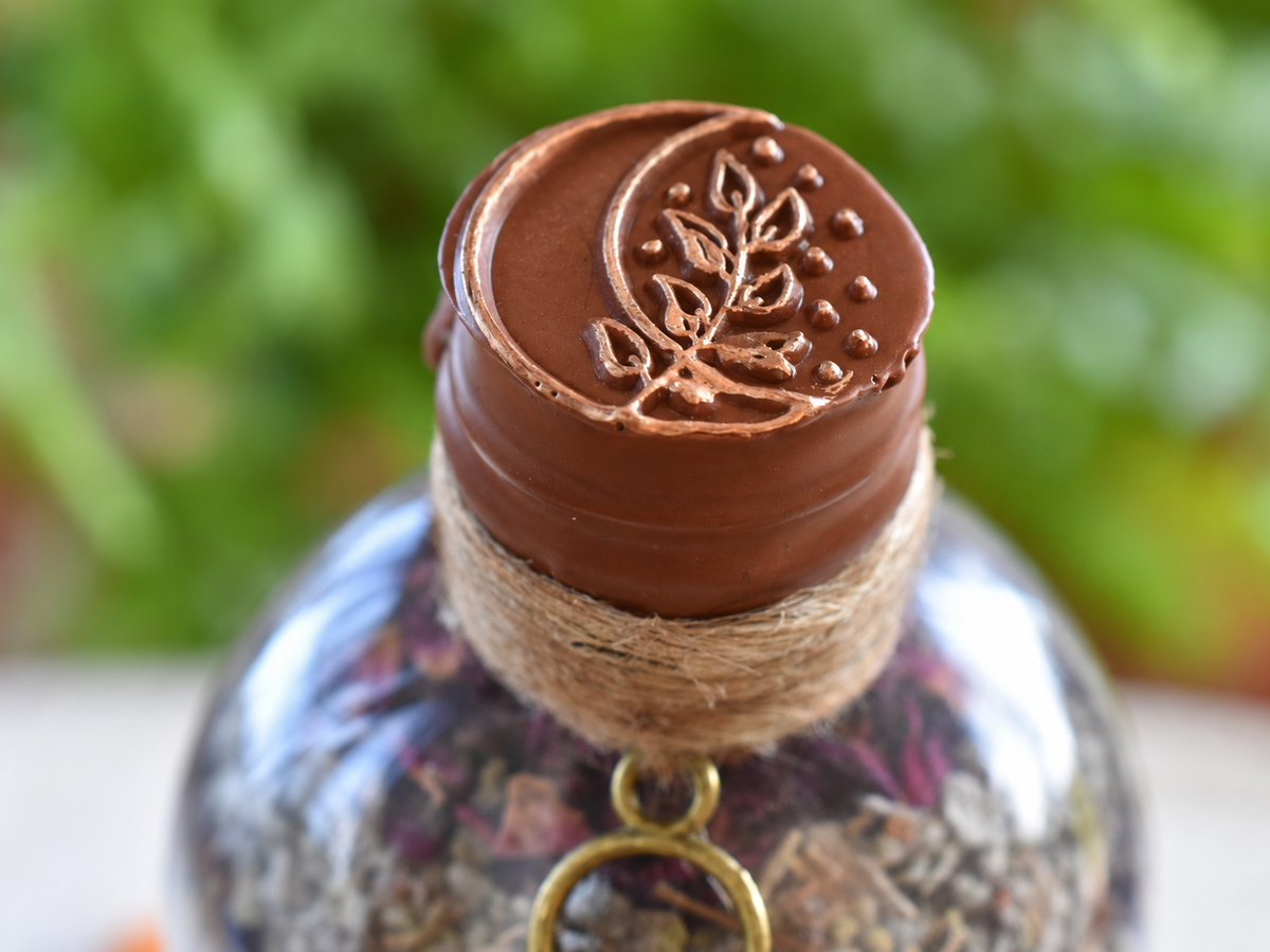 Hearth & Haven brown wax seal detail
