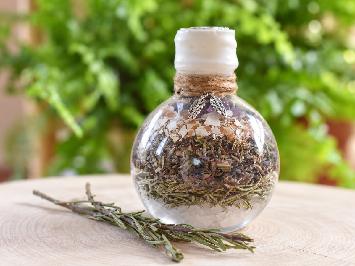 Protective Shield styled with rosemary