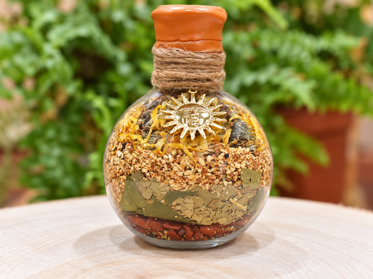 Solar Joy & Mental Clarity companion spell jar