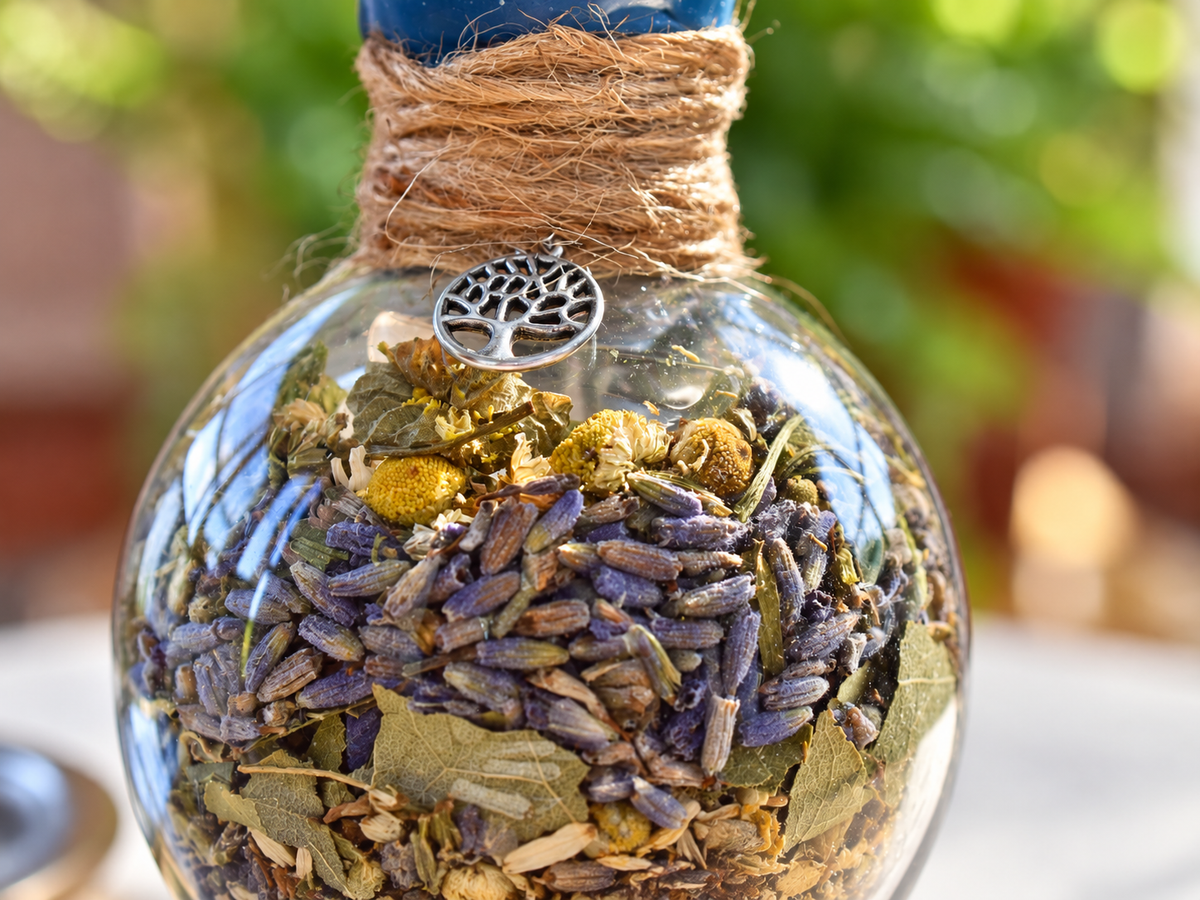 Tranquil Healing tree charm detail