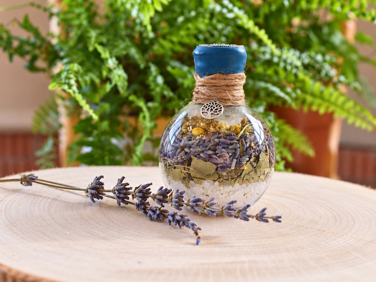 Tranquil Healing styled with lavender